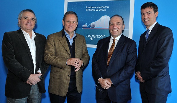 De izq a der, Carlos Pallotti, Roberto Álvarez Roldán, Roberto Wagmaister y Mariano Dolhare