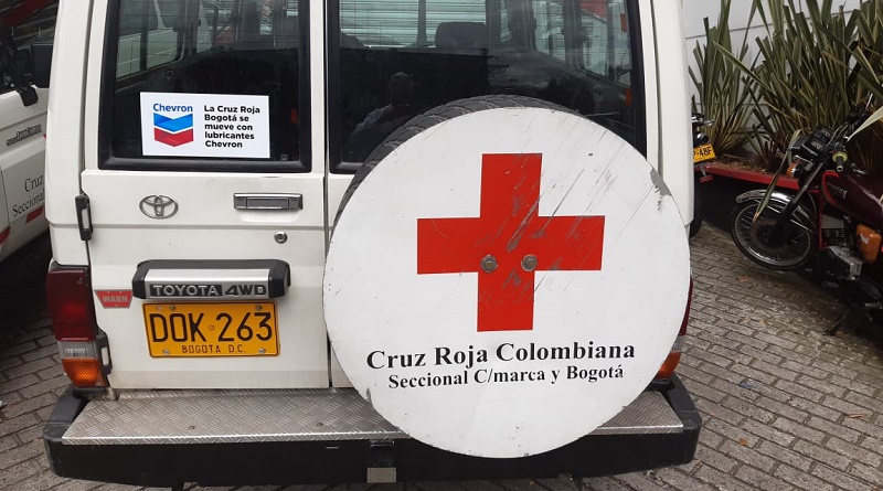 Cruz Roja y Chevron