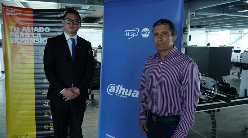Chao Wu, Gerente Dahua Technology Colombia y Wilton Ronderos Gerente General MPS Mayorista de Colombia S.A.