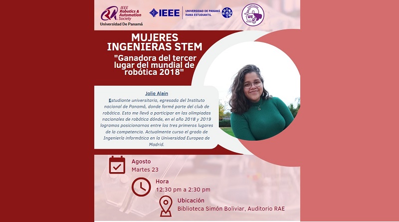 Estudiante panameña de robótica brindará consejos para incentivar carreras STEM entre mujeres